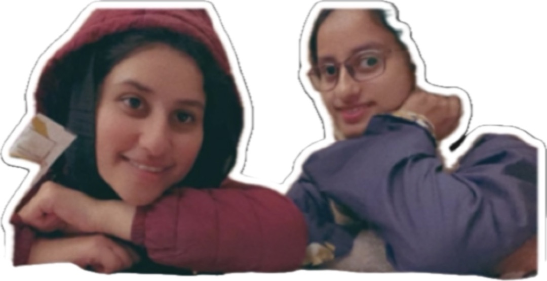 Asmara and her sister having a good time